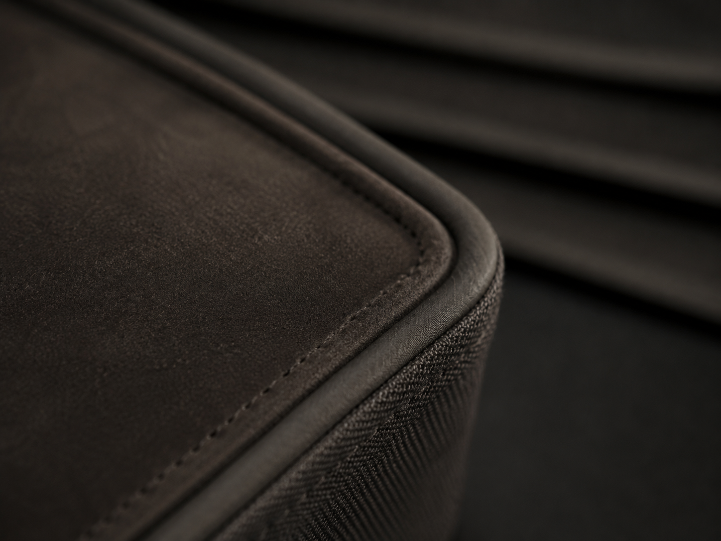 Close-up detail of a finished textile product