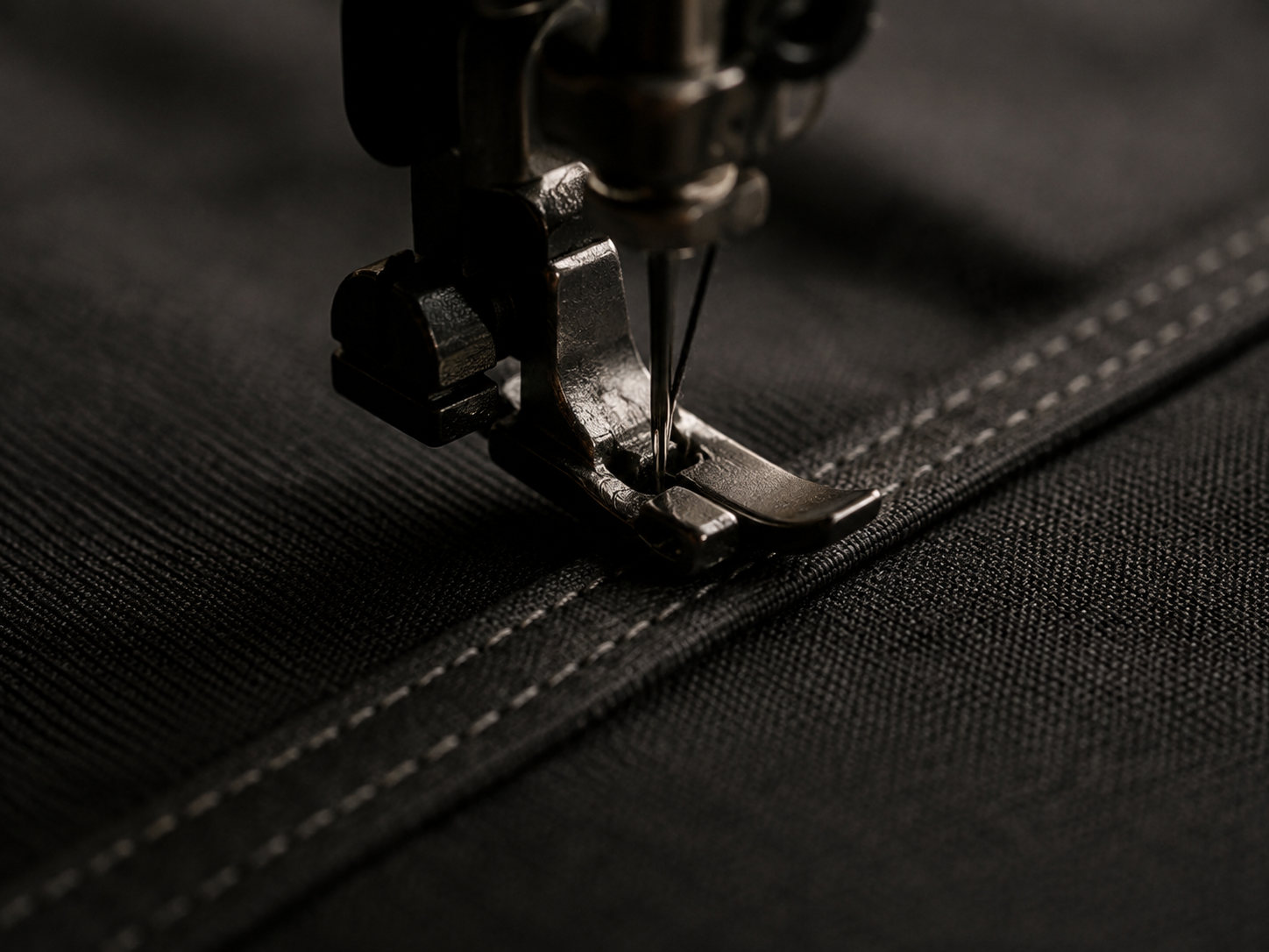 Close-up detail of specialised sewing and manufacturing